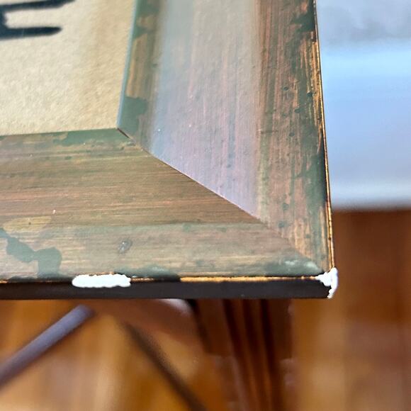 Vintage Navajo Framed Sand Art Painting of Beautiful Pottery - Picture 13 of 16